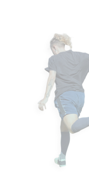 Woman playing soccer